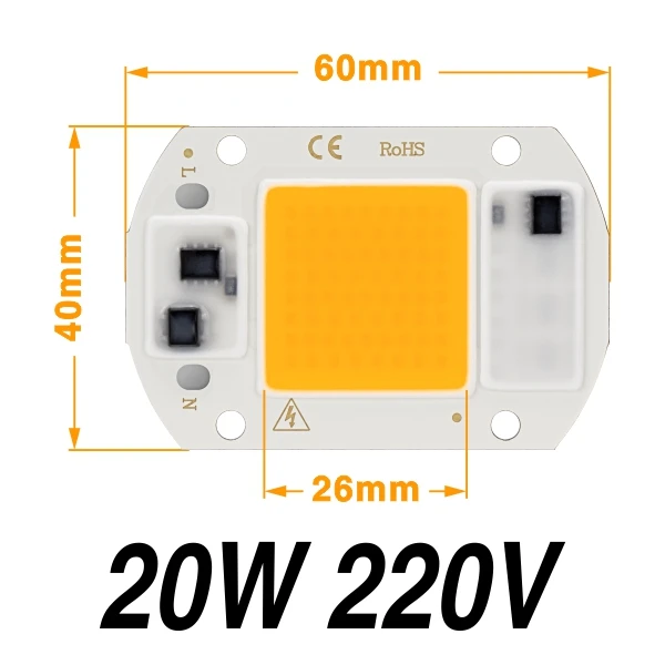 20W Warm White Светодиодный фито-светильник 220 В, 10 Вт, 20 Вт, 30 Вт, 50 Вт, светильник для выращивания, Теплый Холодный белый умный IC Бисер для домашних растений, цветов, семян, гидропоники - Цвет: 20W Warm White