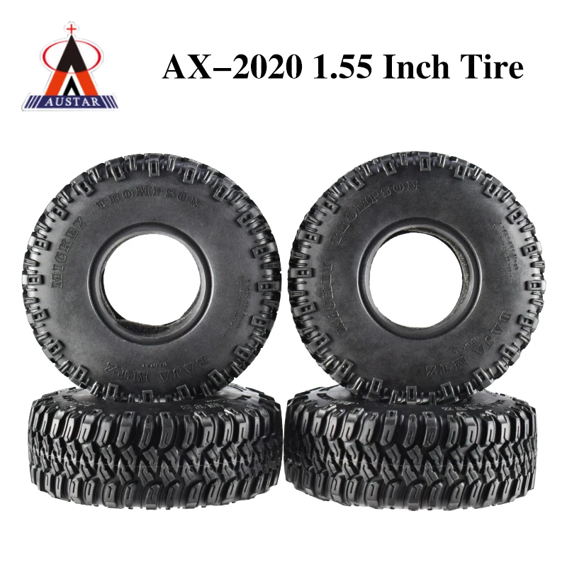 4Pcs 1.55 Inch Soft Rubber Wheel Tires for RC Crawler Car Accessories MST JIMNY Axial AX90069 D90 TF2 Tamiya CC01 LC70 | Игрушки и хобби