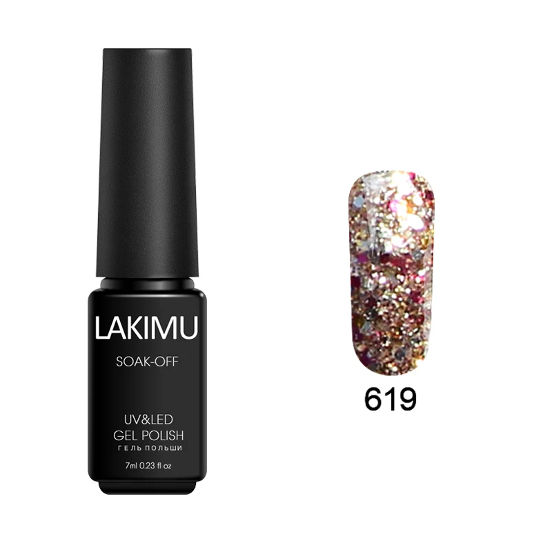 619 Lakimu 3D Алмазный Блеск Bluesky Гель-лак для ногтей долговечный супер звезда замочить от УФ светодиодный Гель-лак для ногтей Перманентный акриловый набор для ногтей - Цвет: 619