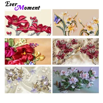 

Ever Moment Diamond Painting Flower Pearl Butterfly 5D DIY Rhinestone Mosaic Full Square Drill Diamond Embroidery Decor 3F2266