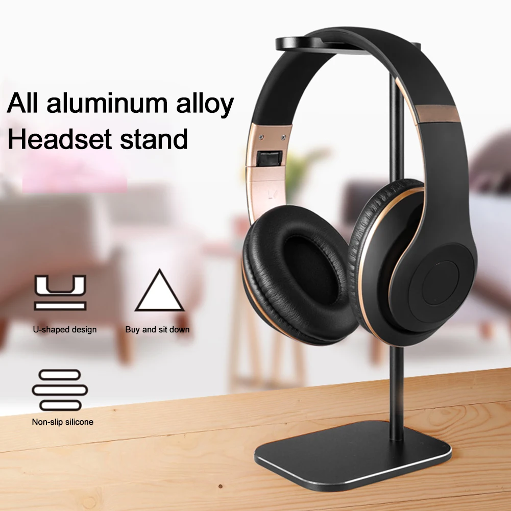 Headphone Stand Holder Stable Internet Cafe Detachable Universal Dormitory Orgnizer Gaming Headset Aluminum Alloy For All Sizes