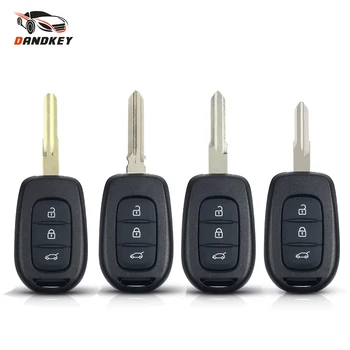 

Dandkey 10pcs 3 Buttons Remote Shell Fob Car Key Case For Renault Duster Sandero Logan Clio Laguna Scenic 2015 2016 Uncut Blade