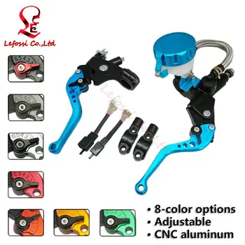 

7/8"22mm Universal CNC Blue Lever Front Brake Clutch Master Cylinder Set For Honda CBR600F/F2/F3/F4/F4i 87-06 CBR900RR 93-99
