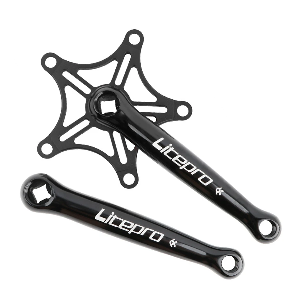 170mm Crankarms 130 BCD  Folding Bike Crankset for Single  Bike,