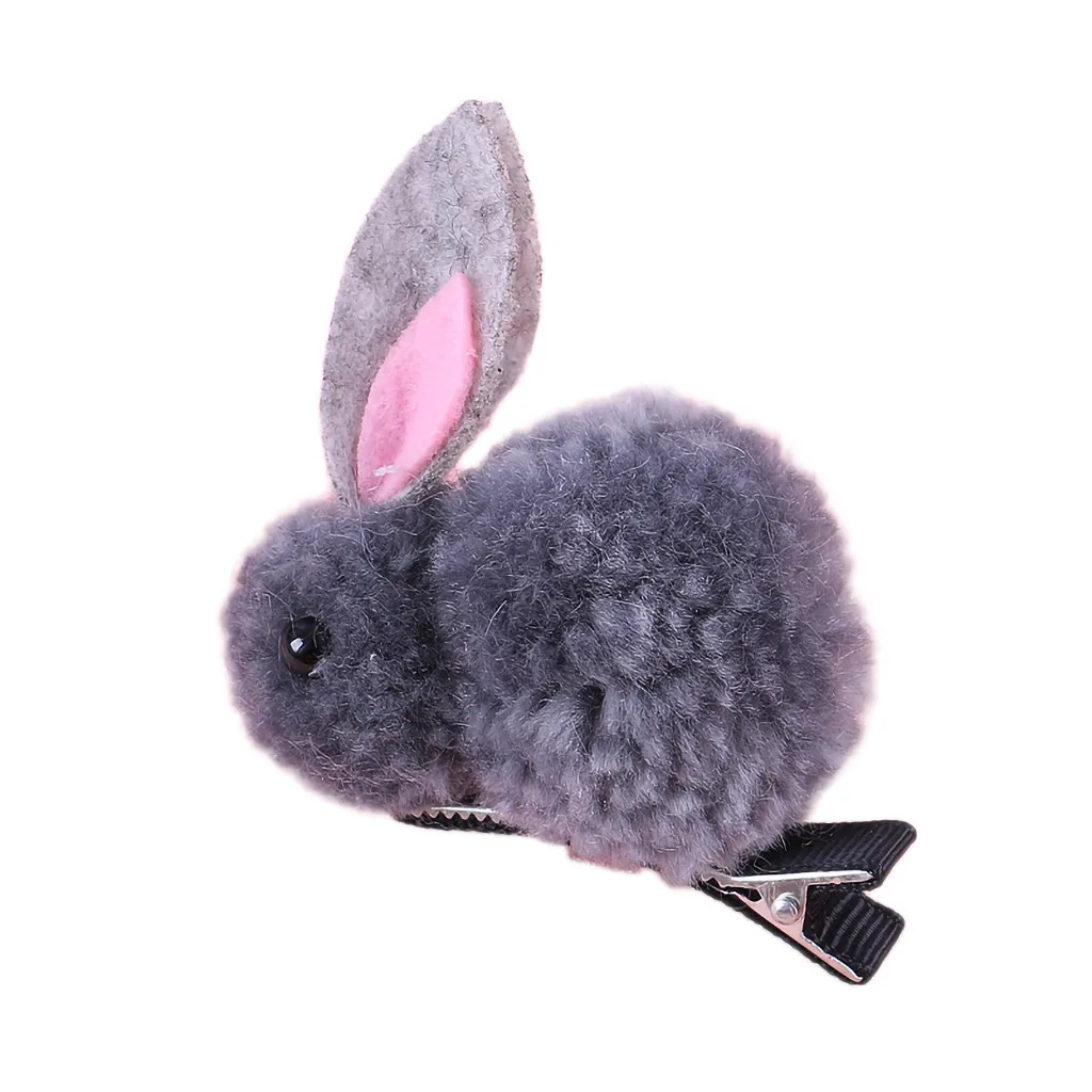 Cute Hair Ball Rabbit Hair Clip Children