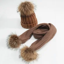 Детские вязаные шапочки, шарф, Осень-зима, теплая удобная шапочка с помпонами, шапка для младенца, шарфы