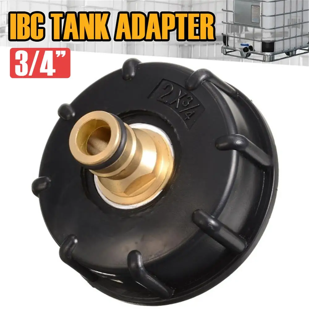 

IBC Tank Adapter S60*6 to 3/4" Ball Valve IBC Tote Container IBC Water Tote Tank Adapter Hose Cap