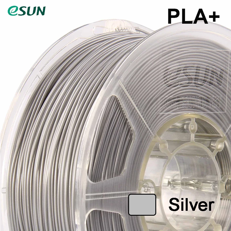 PLA Plus Sliver Esun PLA, PLA+ нить цвета кожи 340 м, 1,75 мм, 1 кг/Быстрая из России - Цвет: PLA Plus Sliver