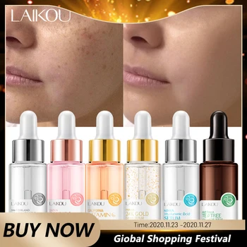 

LAIKOU Serum Japan Sakura Essence Anti-Aging Hyaluronic Acid Pure 24K Gold Whitening Vitamin C The Ordinary Skin Care Face Serum