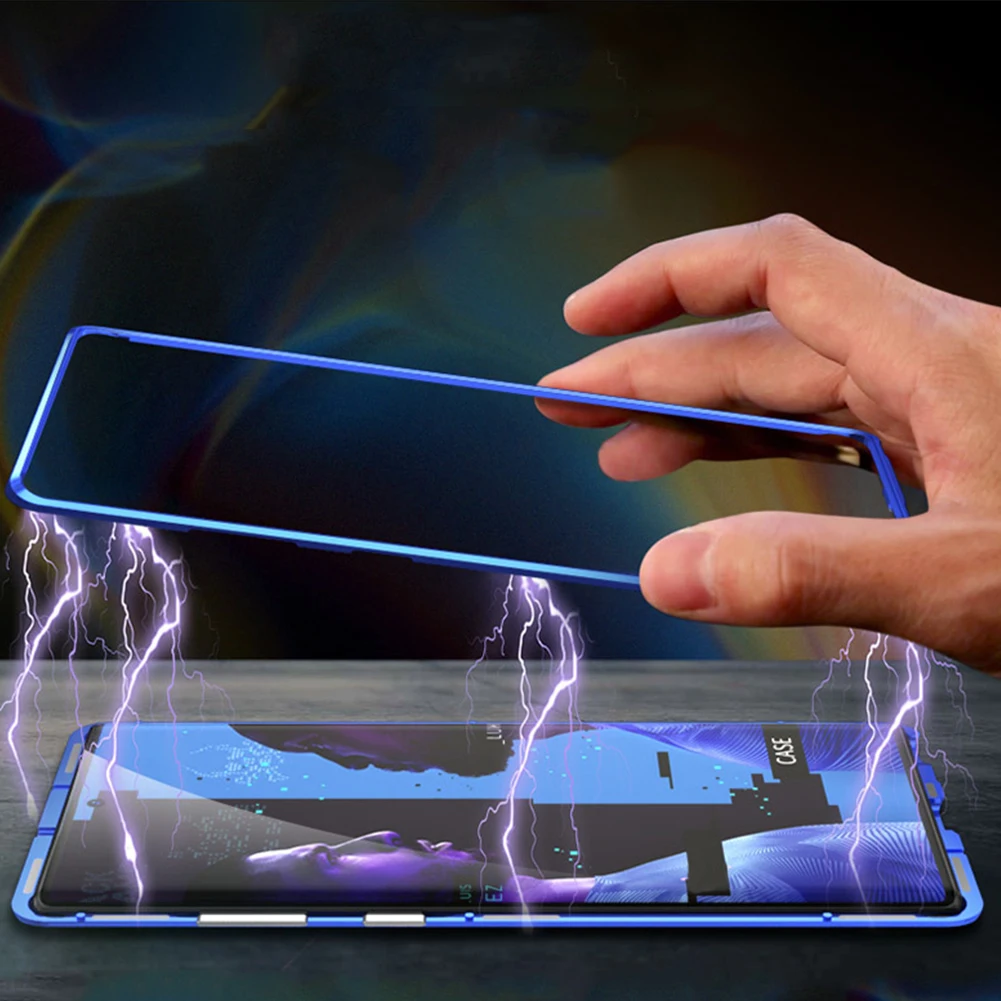 Металлический магнитный адсорбционный чехол для телефона samsung Galaxy Note 10 Plus полная