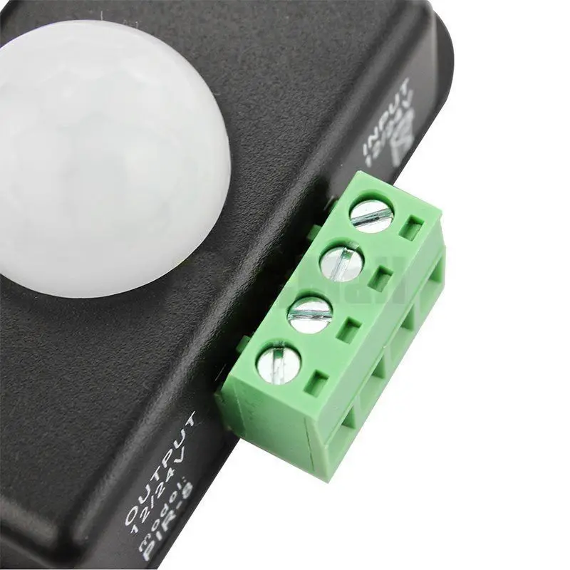 Горячий-2 X DC 12 V/24 V 8A корпус инфракрасный PIR датчик движения переключатель светодиодный светильник автоматический, черный