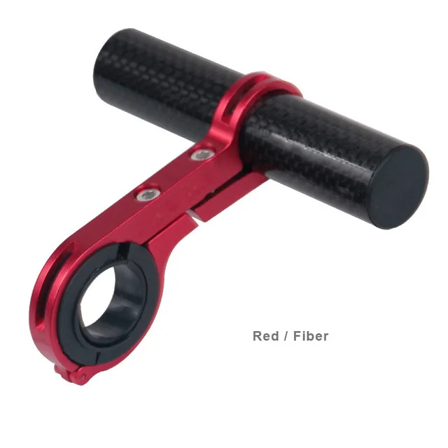 red 10cm Карбоновая труба, двойной удлиненный кронштейн, удлинитель для велосипеда, горного велосипеда, шоссе, транспортного средства, одиночная рама, Двойная Рама - Цвет: red 10cm