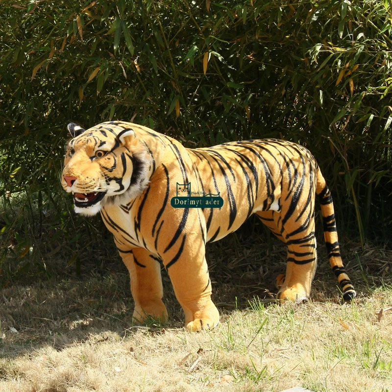 110 см Огромный искусственный лес животное плюшевая игрушка тигр 43 ''большой плюшевый тигр украшение куклы обучающий реквизит DY60728