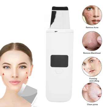 

Ultrasonic Skin Scrubber Blackhead Removal Peeling Shovel Exfoliator Clean Machine Reduce Wrinkles Skin Care Beauty Tool
