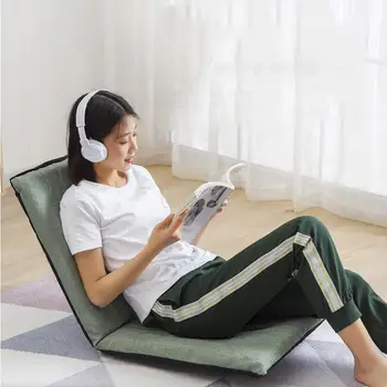 

Lazy Couch Foldable Single Bed Backrest Chair Tatami Bedroom Small Sofa Recliner Balcony Lounge Chair