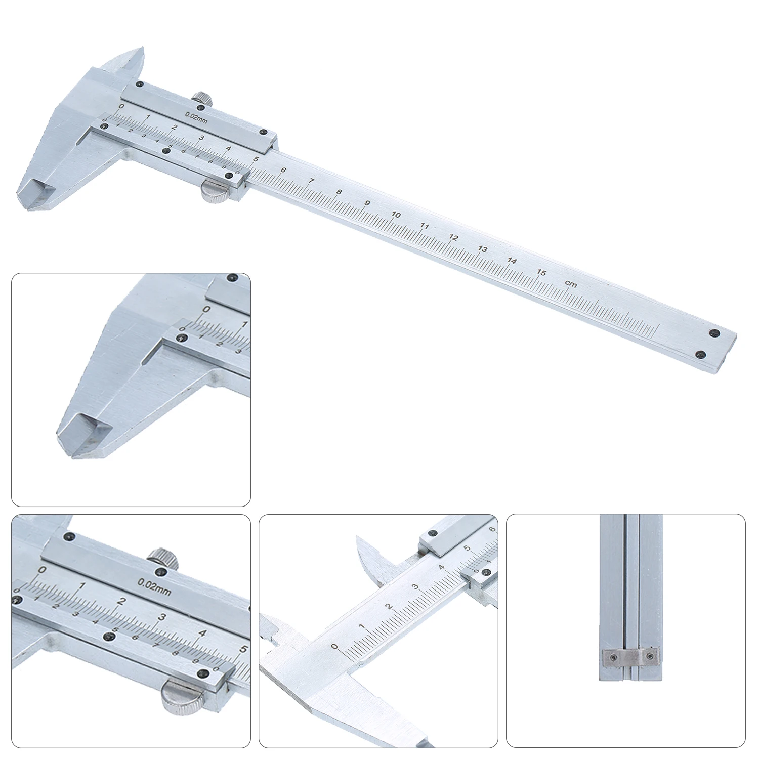 Профессиональный штангенциркуль из нержавеющей стали 0-150 мм, скользящий калибр, измерительный инструмент, измеритель глубины