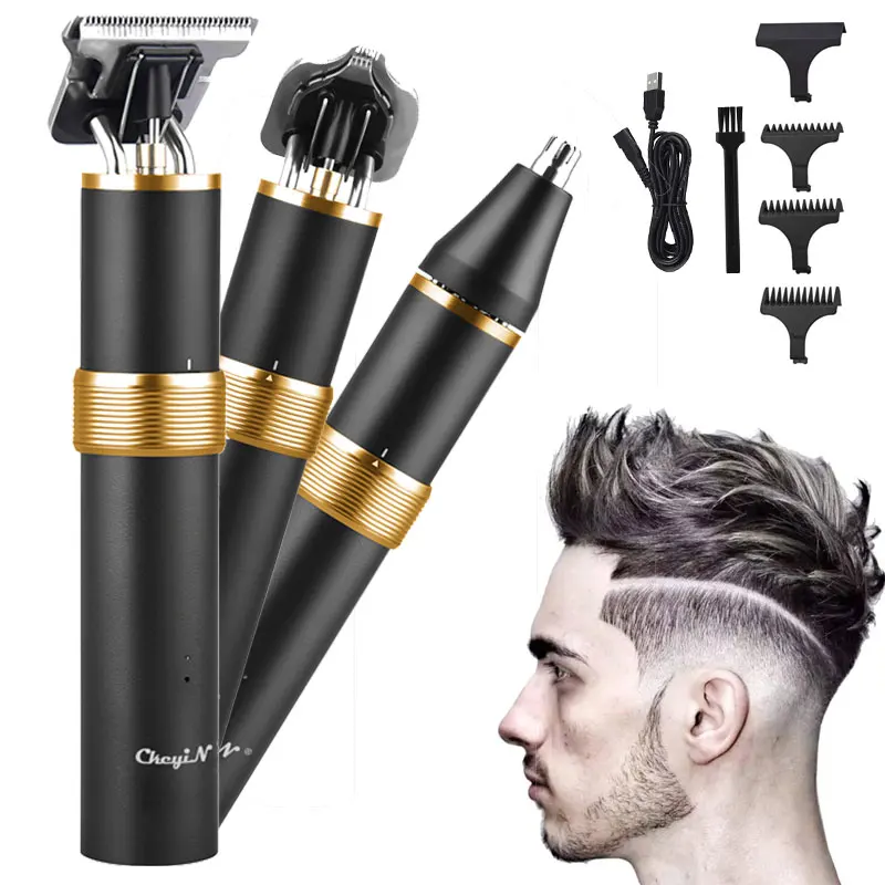 Máquina de Cortar Aparador de Cabelo Máquina de Corte de Cabelo Profissional Barbeiro Cabelo Homem Recarregável Poderoso Elétrico Lcd Adultos Crianças 49 1 High Quality Eletrodomésticos