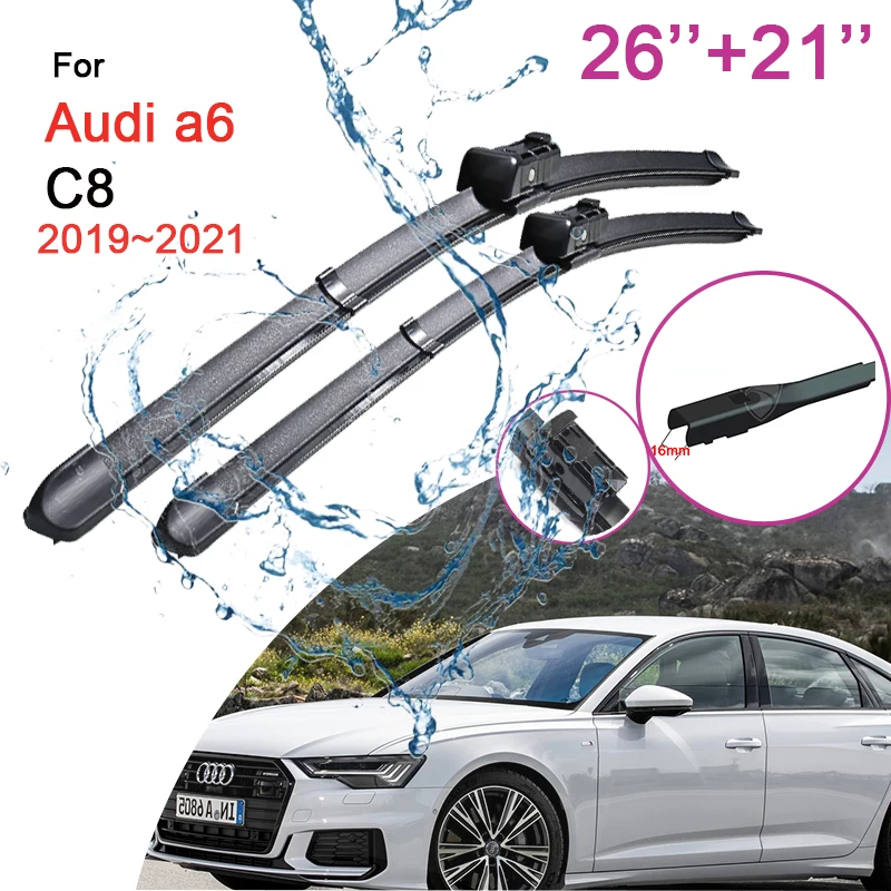Car Front Windshield Wiper Blades for Audi A6 C8 2019 2020 2021 Rubber