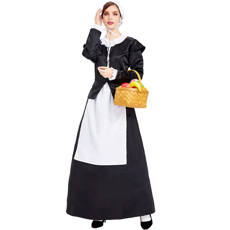 

New Arrival Pastoral Maid Cosplay Dress Halloween Costume for Women Carnival Party Suit
