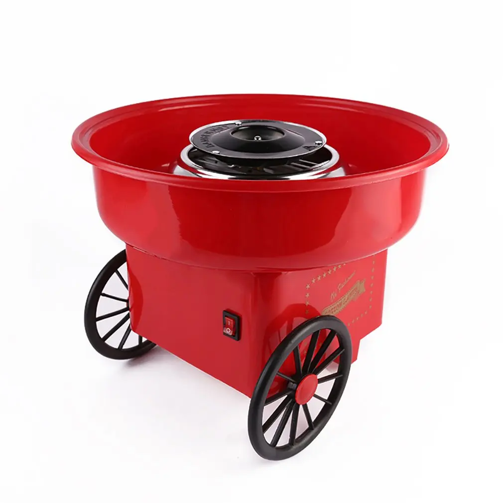 Ретро Зефир машина мини портативный бытовой хлопок конфеты машина стильный простой хлопок конфеты машина - Цвет: red110-127V