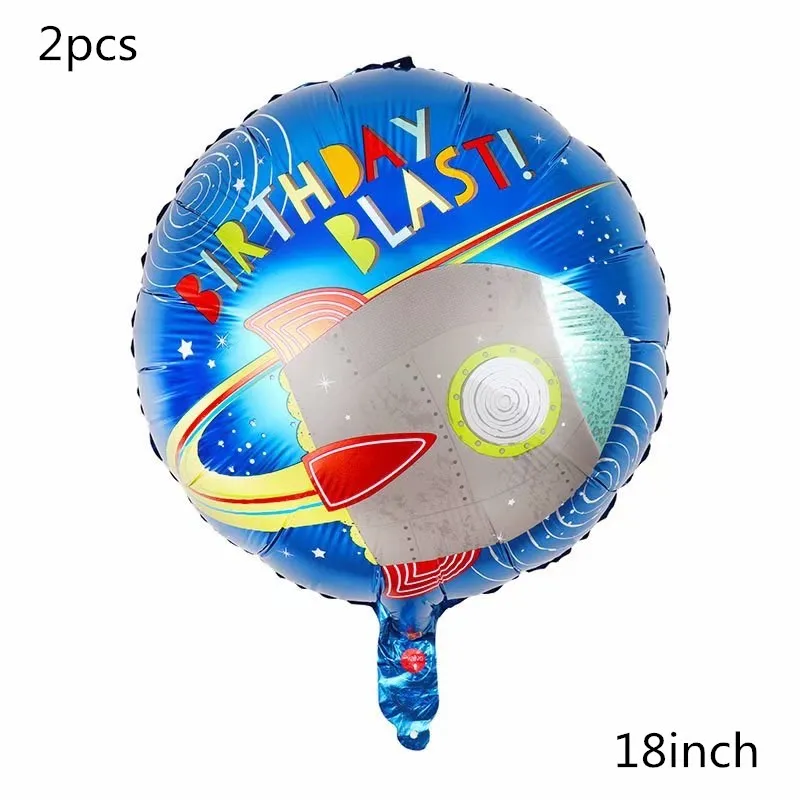 1pc giant Rocket astronaut foil balloons Baby Boy super hero Favor Toys HAPPY BIRTHDAY party decorations kids outer space balls