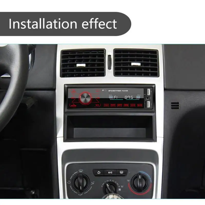 1DIN In-Dash автомагнитолы стерео пульт дистанционного управления цифровой Bluetooth аудио музыка стерео 12 В Автомагнитола Mp3 плеер USB/SD/AUX-IN