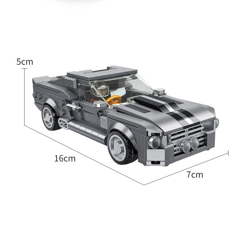 Details about   737Pcs Mustang Sports Car Racing Toys Bricks Building Blocks Model Boy Kids Toys 