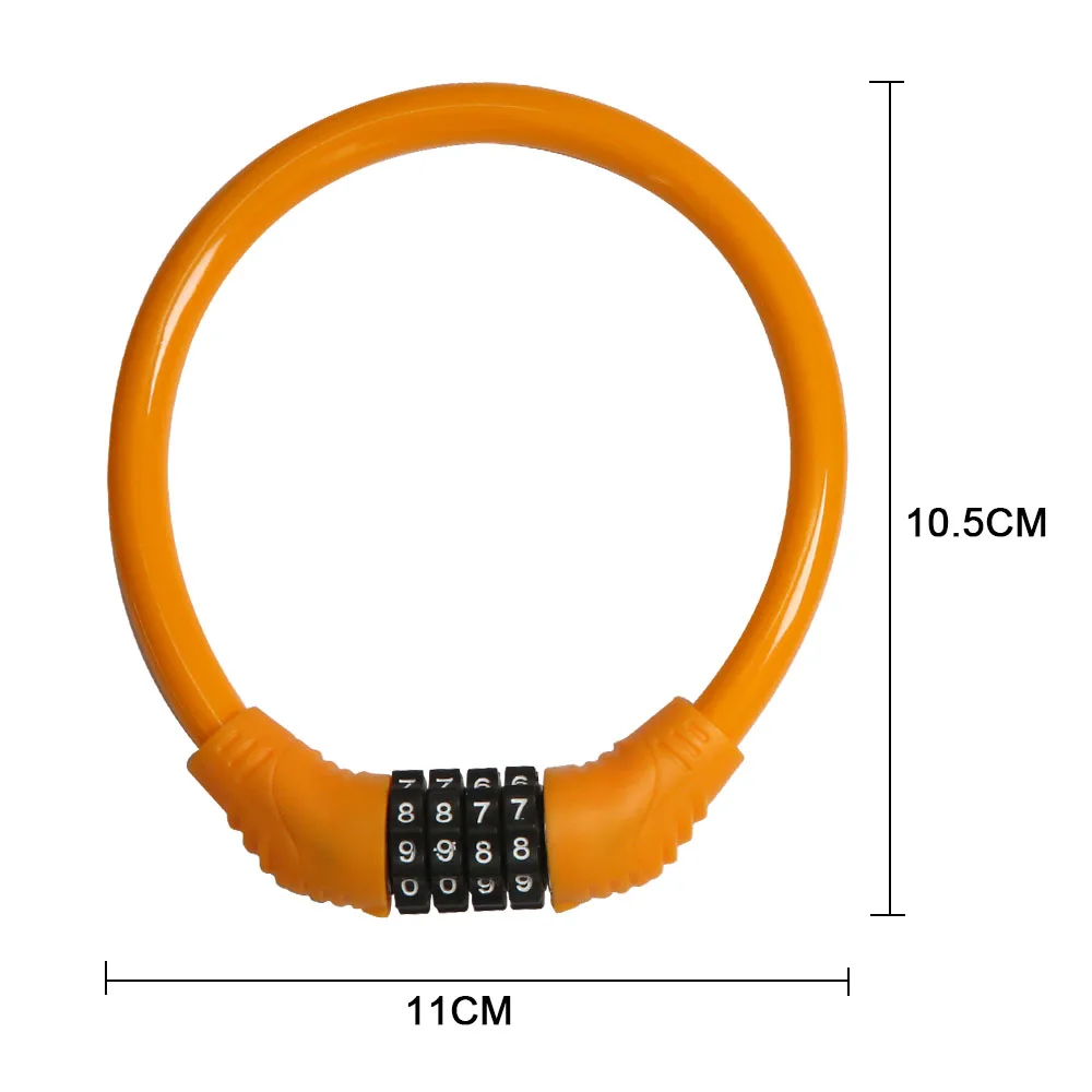 Antivol pliable Vélo et Trottinette avec code 4 chiffres et