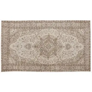 

Handmade Beige Vintage English English Area Rug 157x278 Cm-5'2''X9'1''