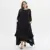 Women's Plus Size A Line Dress Solid Colored Round Neck Long Sleeve Fall Summer Casual Maxi long Dress Dress 2