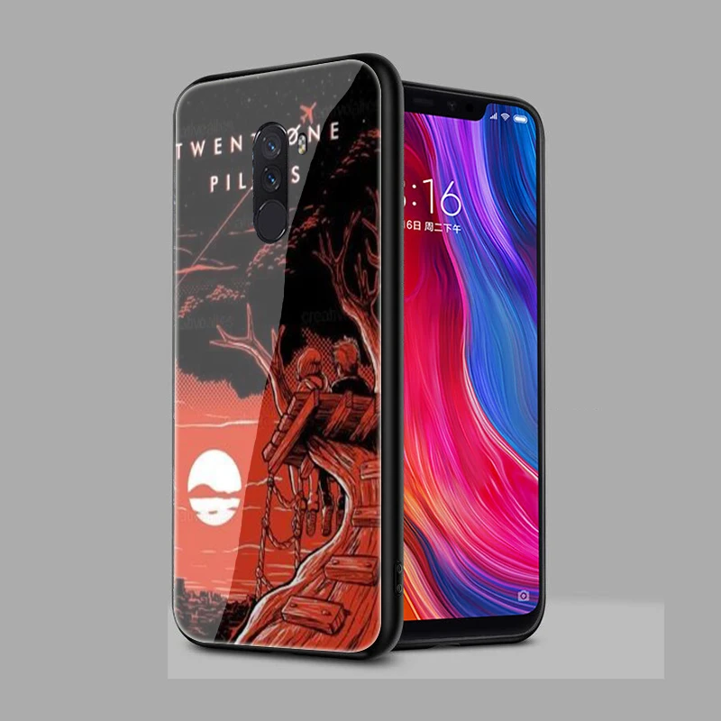 EWAU Twenty One Pilots 21 пилота Музыкальный Чехол из закаленного стекла для телефона для Xiaomi 5X6X8 Lite 9 A1 A2 F1 Remdi 4X 6A Примечание 5 6 7 pro