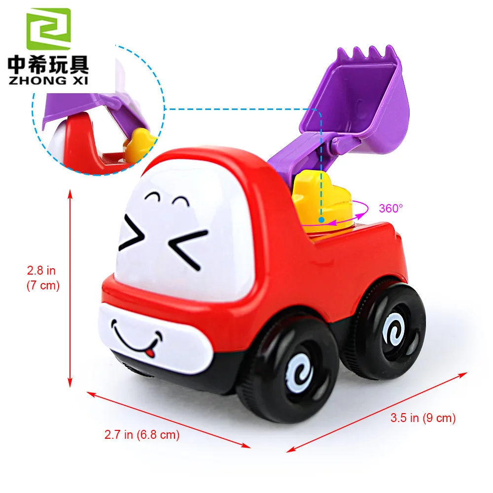

Q Adorable Mini Toy Car CHILDREN'S Cartoon Inertia Traffic Motorcade Engineering Vehicle Toy AliExpress Hot Sales
