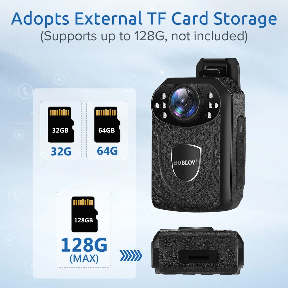 Boblov KJ21 Body Cam HD 1296P DVR Video Recorder
