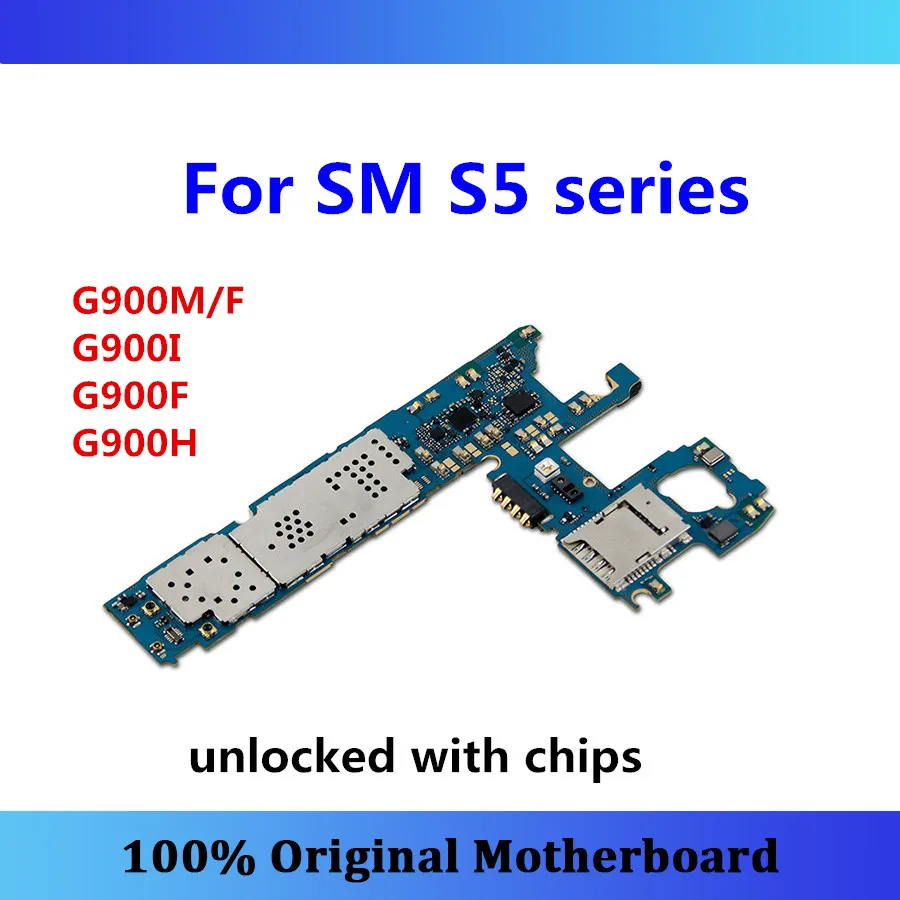 Для Samsung Galaxy S5 материнская плата G900M/F G900I G900F G900H Android OS установка тест Полные