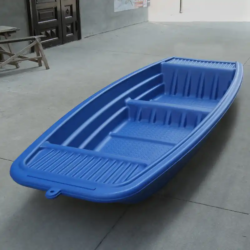 New Blue Double Hard PE Plastic Boat Fishing Boat Ship Simple Boat