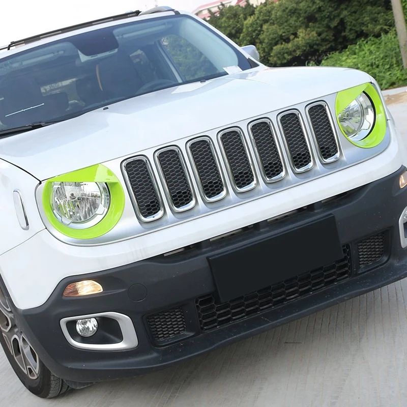 Передний светильник головной светильник «Angry Bird» Стиль обрамление Накладка для Jeep Renegade(2 шт. в упаковке