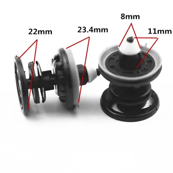 

10 Pcs Car Interior Door Trim Panel Push Fastener Clips For VW Passat Golf GTI Polo Audi