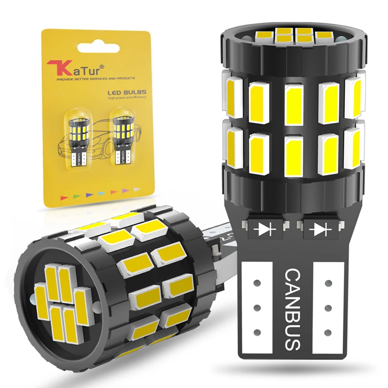 2 uds W5W T10 LED Canbus bombillas libre de Error del tronco lámpara 12V blanco, azul, rojo, Color naranja de distancia de seguridad para coche de estacionamiento de las luces de lectura