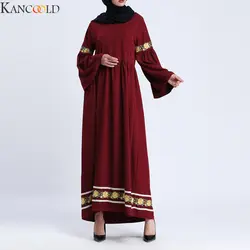 KANCOOLD Новая повседневная мусульманское платье Абая для женщин элегантные длинные мягкие турецкий Исламская одежда Женская одежда Молитва