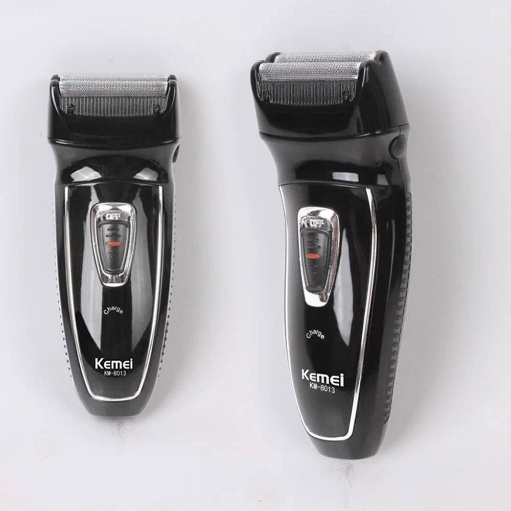

KEMEI Reciprocating Rotary Hair Trimmer 2 Heads Electric Shaver Rechargeable Electronic Shaving Machine Face Care Razor KM-8013