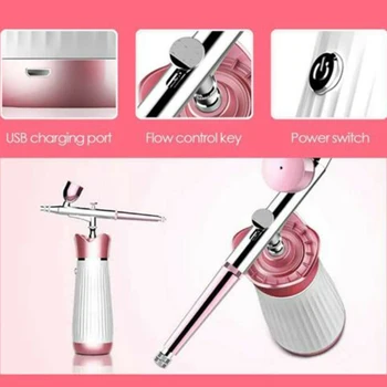 

High Pressure Salon Water Shrinking Pore Oxygen Sprayer Rejuvenation Anti Aging Maintain Skin SPA Facial Treatment Home Handheld