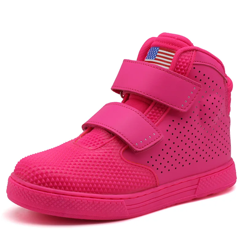 Ladies Hool&Loop Isable Ankle Boots Rose White Shoes Women Casual Shoes Breathable Height Increased shoes 785 - Цвет: rose