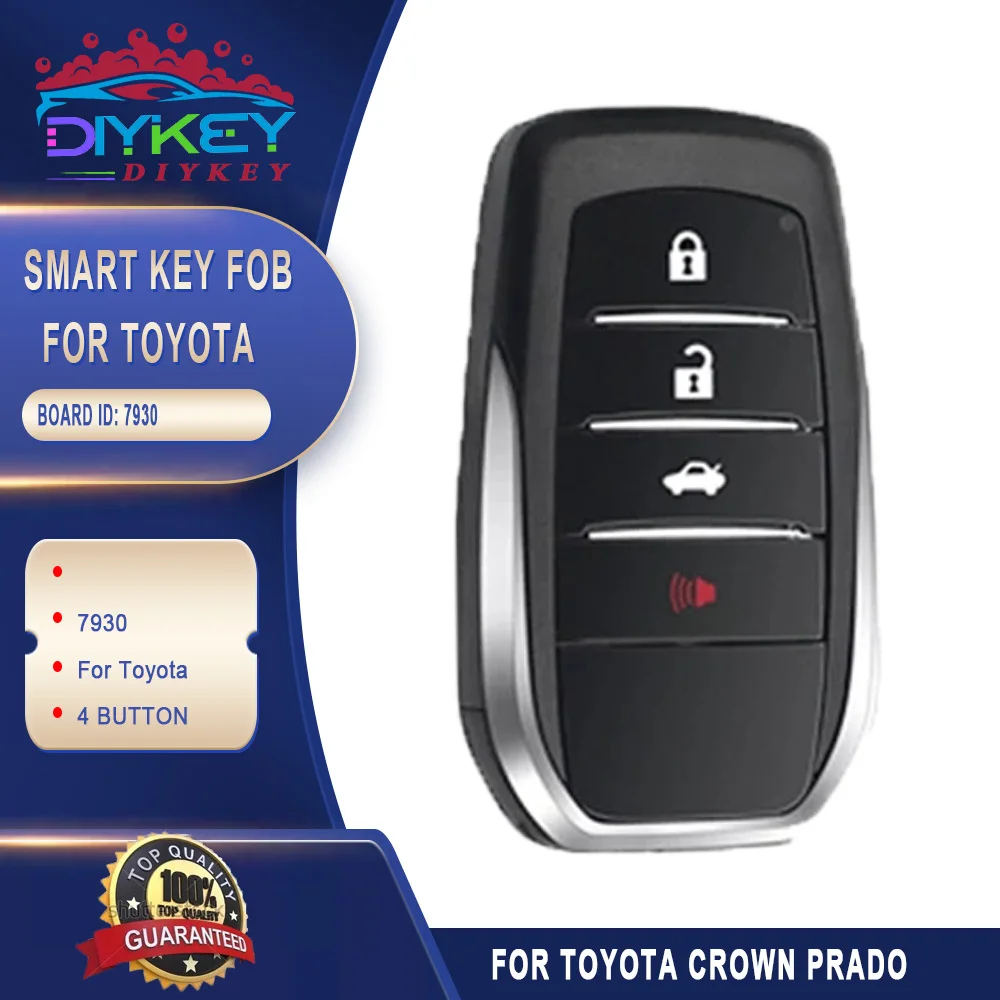 DIY Key Board ID: 7930 Smart Remote Keyless FSK 315 МГц 4D Chip для Toyota Crown Prado 2008-2017 | Автомобили и мотоциклы