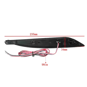 

Hot 2pcs 25LEDs Red Rear Tail Lamp LED Bumper Brake Stop Running Light For Hyundai Sonata 8th 2011 2012 2013 2014