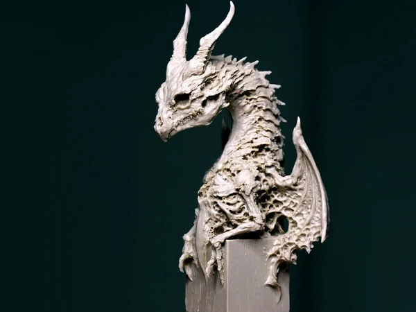 Special Offer Die-cast Resin 12mm High Wooden Dagu Dragon Handmade Model Free Shipping | Игрушки и хобби