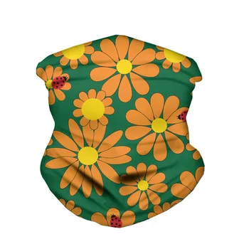 

Magic Scarf Windproof Bandana Scarf Magic Daisy Pattern Half Face Mask Balaclavas Neck Gaiter Headband Wristband Foulard Cheveux
