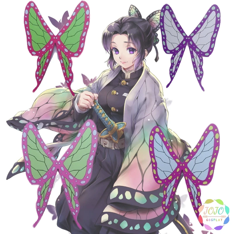 Demon Slayer Kimetsu No Yaiba Kochou Shinobu Kanae Tsuyuri Kanawo Butterfly аксессуары для косплея реквизит заколка с украшениями