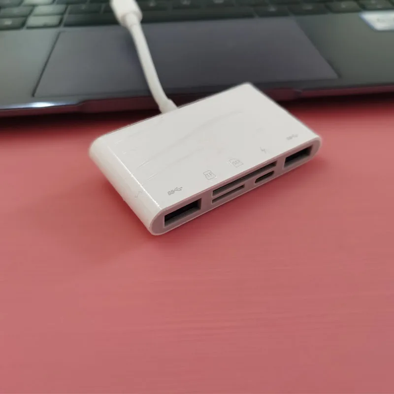 Высокоскоростной USB концентратор 5 в 1 с Type C на SD/TF кардридер OTG 3 Для MacBook Air Pro Huawei