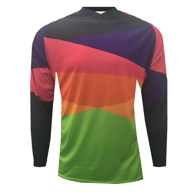 Красный CWF, майка для мотокросса, для спуска на гору, camiseta ropa mtb, с длинным рукавом, эндуро, Джерси, для горного велосипеда, dh, рубашка, mx, одежда для мотоцикла - Цвет: Красный