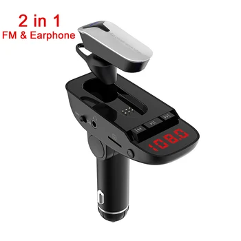 

Creative Wireless Bluetooth Auto FM Transmitter Car MP3 Aux Music Player With Earphone Handsfree Modulator Dual USB Car Charger